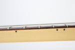 1977 Vintage Fender Musicmaster Guitar Olympic White Blonde All Original ~Beautiful Checking~ USA 1970s CBS