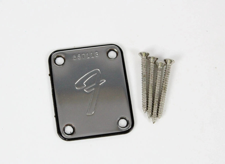 1975 Vintage Fender Precision Bass/Telecaster/Jazz Bass Neck Plate w/Orginal Screws 1970s USA