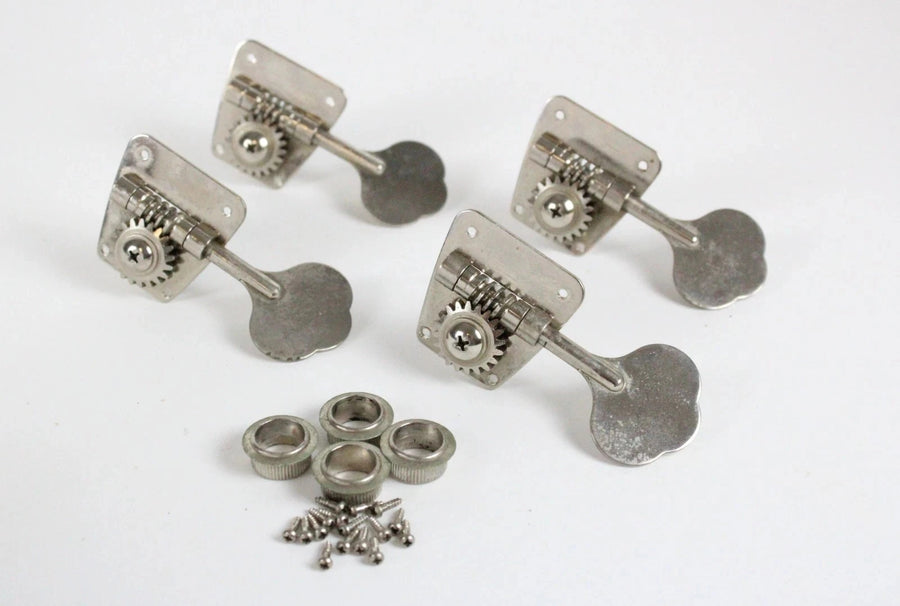 1950s-1960s Reissue Fender Jazz/Precision/Telecaster Bass Tuners NO LOGO Relic Set USA