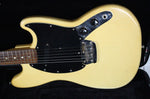 1976 Vintage Fender Musicmaster Guitar Olympic White Blonde All Original ~Rosewood~ USA 1970s CBS