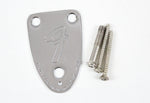 1979 Vintage Fender Telecaster/Stratocaster Chrome 3-Bolt NeckPlate USA 1970s CBS Era
