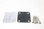 1974 Vintage Fender Precision/Telecaster/Jazz Bass 4-Bolt Neck Plate ~Chrome~ 1970s