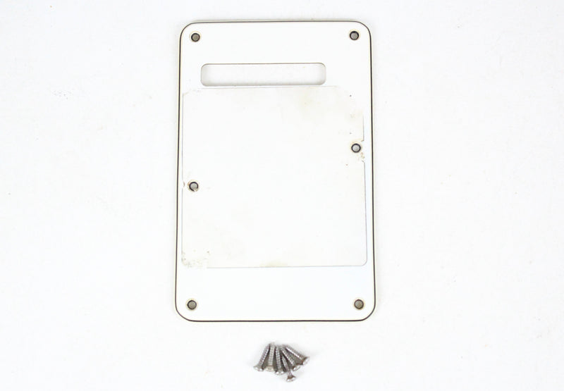 1987 Vintage Fender Stratocaster Plus Tremolo Back White Cover USA 1980s USA