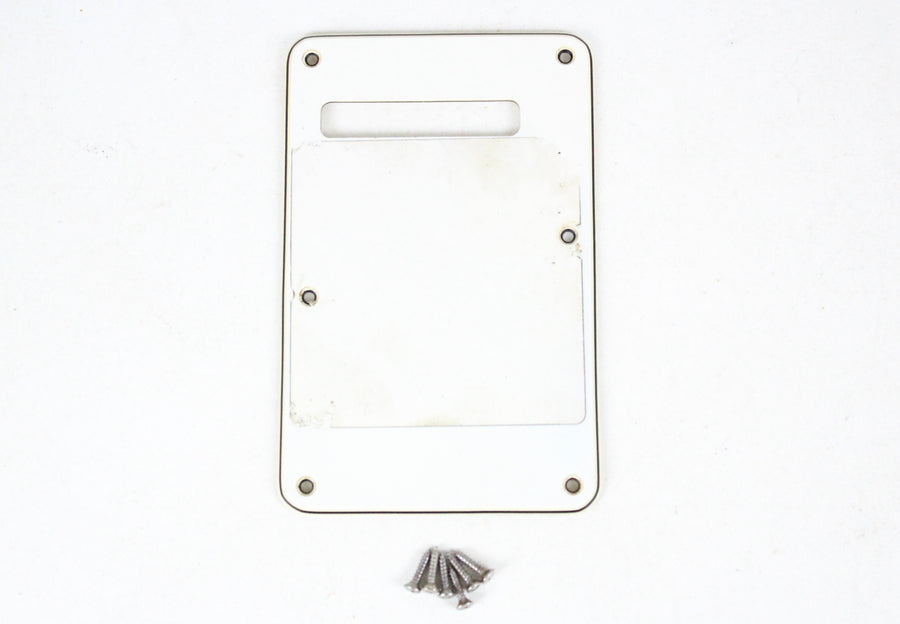 1987 Vintage Fender Stratocaster Plus Tremolo Back White Cover USA 1980s USA