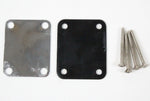 1977 Vintage Fender Precision Bass/Jazz/Telecaster Bass NECKPLATE USA 4-Bolt 1970s w/Original Screws and Gasket