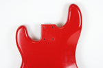 1976 Vintage Fender Precision Bass Bright Red Refinish Alder 4-Bolt BODY PBass 1970s USA