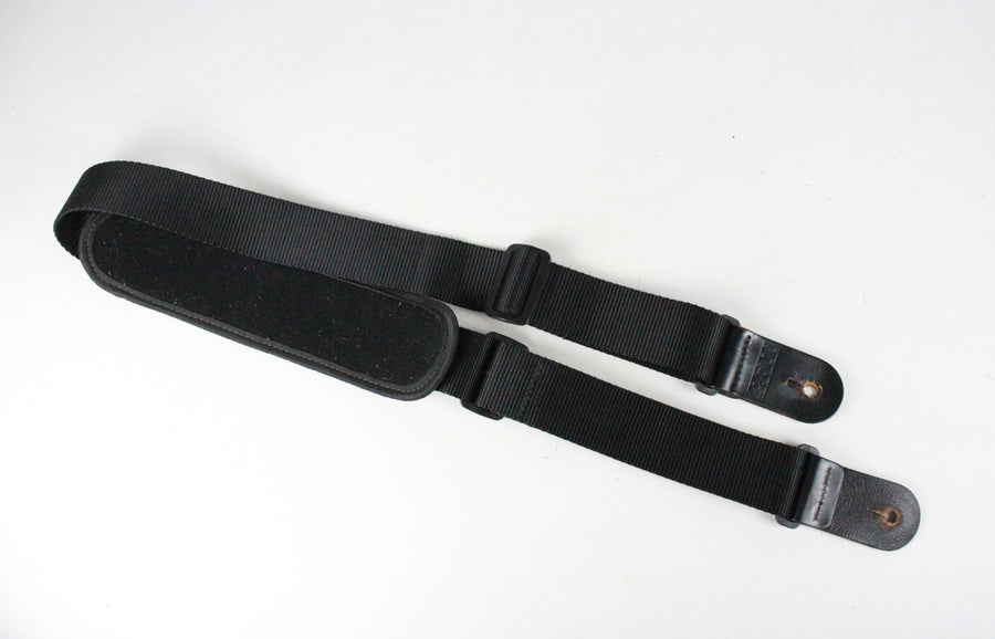 Padded Adjustable Nylon Guitar Strap with Non-Slip Mesh ~Black~
