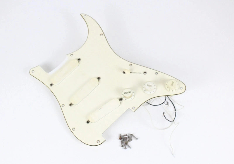 1987 Vintage Fender Stratocaster Plus Loaded PICKGUARD Gold Lace Sensor Pickups USA Strat E4 Series
