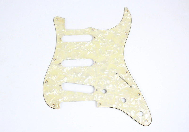1980s-1990s John PAGE Custom Shop Fender 3-Ply Stratocaster Plus Deluxe Pearloid Pickguard Strat Pearl