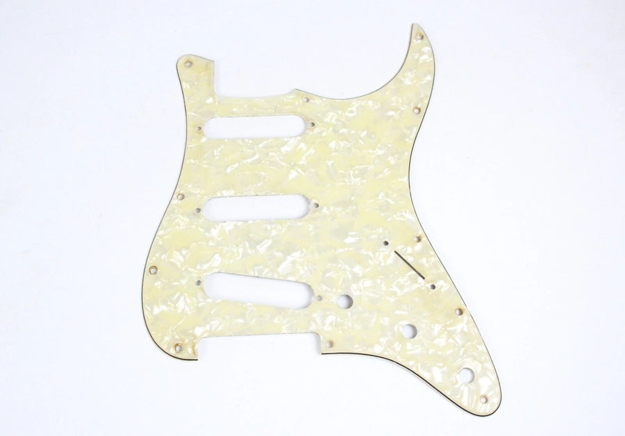 1980s-1990s John PAGE Custom Shop Fender 3-Ply Stratocaster Plus Deluxe Pearloid Pickguard Strat Pearl