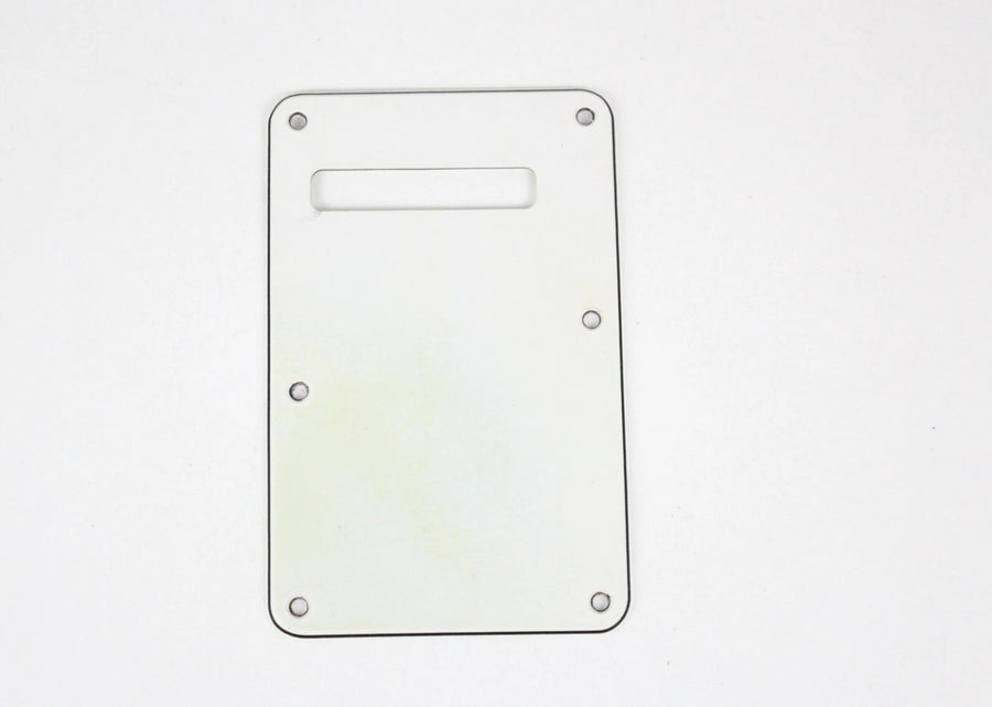 1991 Vintage Fender Stratocaster Plus/Deluxe/American Standard White Tremolo Back Cover USA Strat 1990s