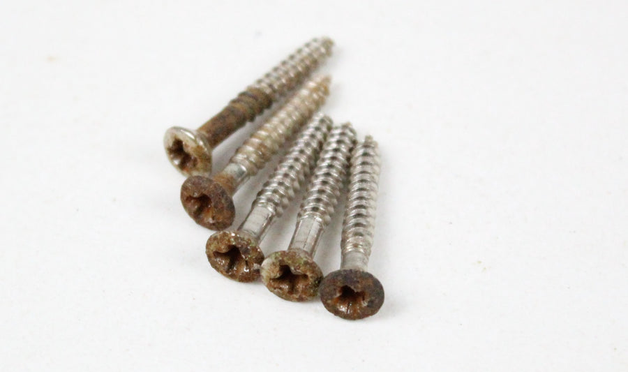 1966 Vintage Fender Jazz/Precision/Telecaster Bass Original Bridge Screws Set of 5 USA 1970s