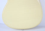 1977 Vintage Fender Musicmaster Guitar Olympic White Blonde All Original ~Beautiful Checking~ USA 1970s CBS