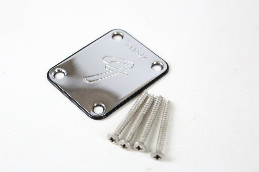 1974 Vintage Fender Precision/Telecaster/Jazz Bass 4-Bolt Neck Plate ~Chrome~ 1970s