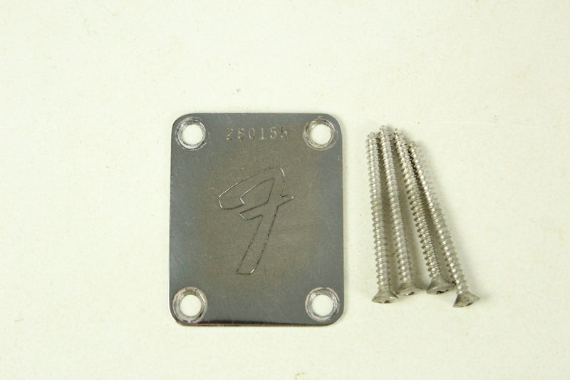 1966 Vintage Fender Jaguar NeckPlate Stratocaster/Telecaster/Mustang/Jazzmaster 4-Bolt Neck Plate USA 1960s Early-CBS