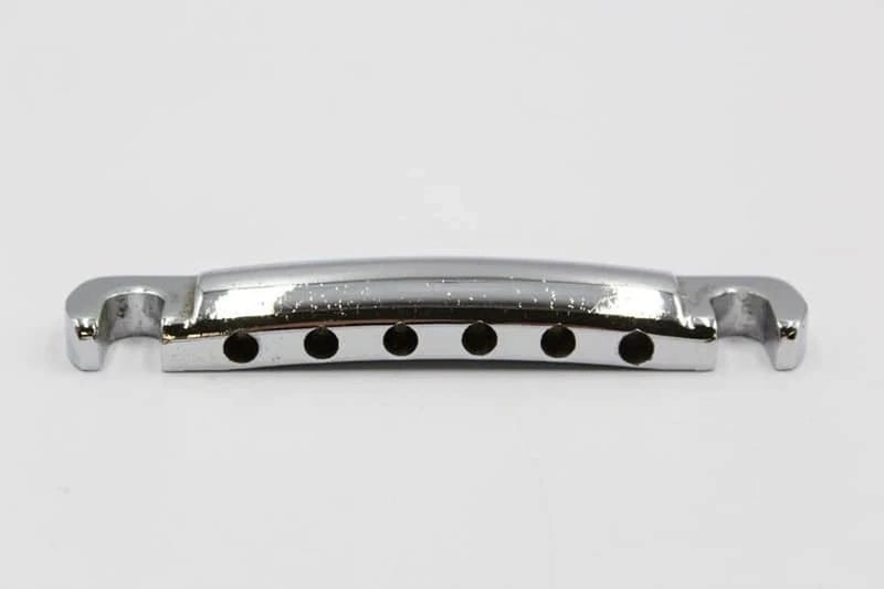 1980s Vintage Epiphone for Gibson Les Paul Stop Tailpiece Chrome