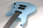 Aristides 070R 7-String One-Piece Arium Body/Neck Light Blue Raw Richlite Black Fretboard USA