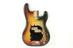 1969 Vintage Fender Precision Bass PBass Alder 4-Bolt Sunburst BODY USA 1960s Early-CBS ~COOL Design~