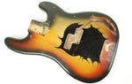 1969 Vintage Fender Precision Bass PBass Alder 4-Bolt Sunburst BODY USA 1960s Early-CBS ~COOL Design~