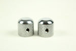 Allparts Knurled Chrome Knobs replacement for Early Precision Bass/Telecaster