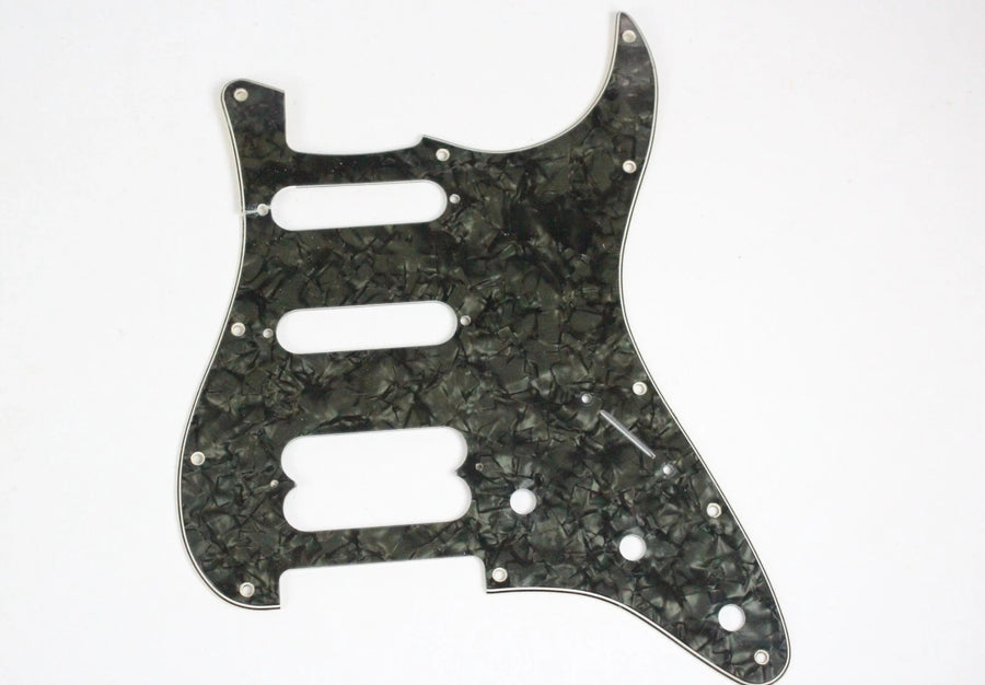Rare 1980s-1990s Vintage Fender Stratocaster Ultra Deluxe Grey Pearl Pearloid HSS Pickguard 11-Hole Strat