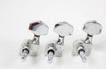 1970s-1980s VINTAGE Schaller Chrome 3x3 Tuners Made in W. Germany for Gibson Les Paul/SG