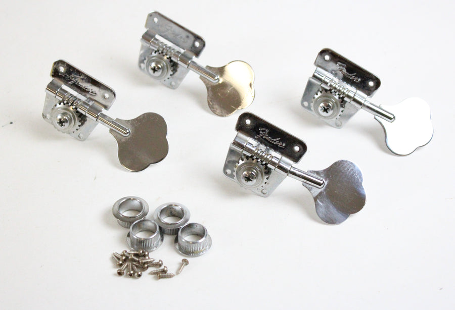 1976-1977 Vintage Fender Jazz/Telecaster/Precision Bass PBass Chrome ~Honest Patina~ TUNERS USA Tuning Pegs 1970s