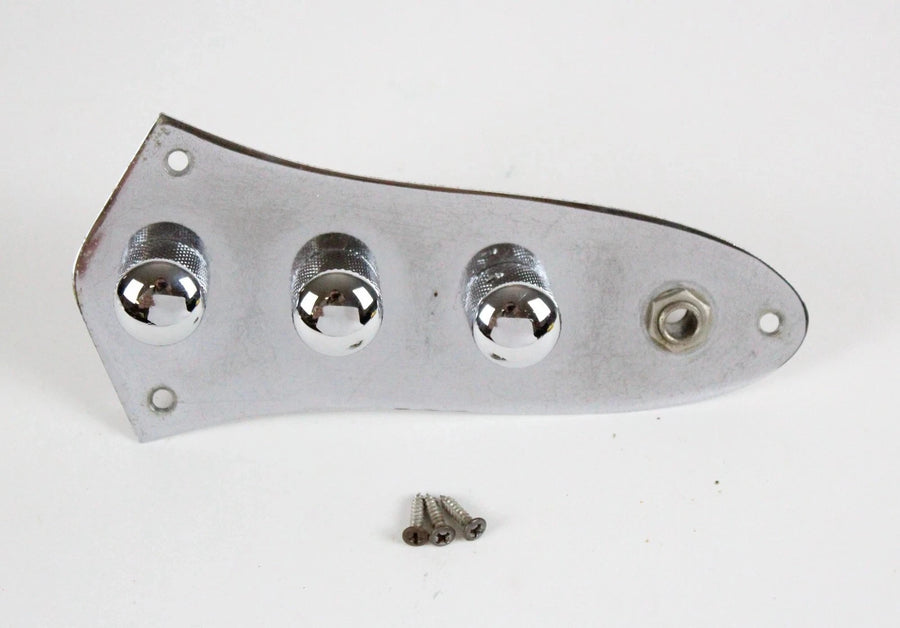 1981 Vintage Fender Jazz Bass CONTROL PLATE ~ALL Original~ 1970s-1980s USA