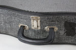 Vintage 1960s Parlor Guitar Case Silver and Black for Gibson LG/B-25 Martin 00-18