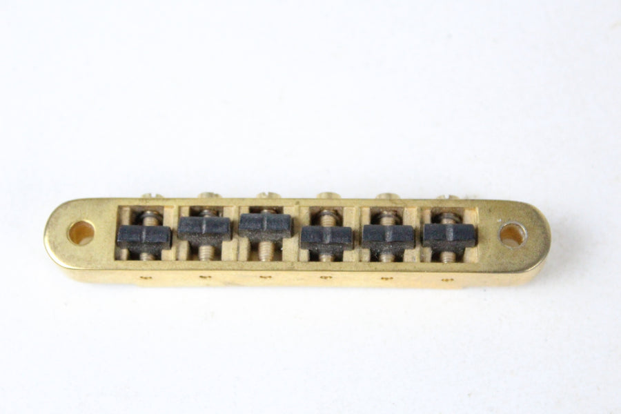 Graph Tech Ghost Loaded ResoMax NV2 4mm Tune-O-Matic Bridge PAT PEND GT-8843 ~GOLD~