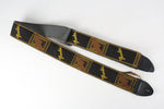 1970s Vintage Fender Legacy Monogrammed Leather Guitar Strap w/Plastic Buckle