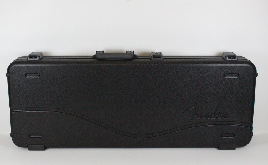 Fender Deluxe Molded Jazzmaster/Jaguar Guitar Case Black ~Gray Plush Interior~ MINT