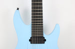 Aristides 070R 7-String One-Piece Arium Body/Neck Light Blue Raw Richlite Black Fretboard USA