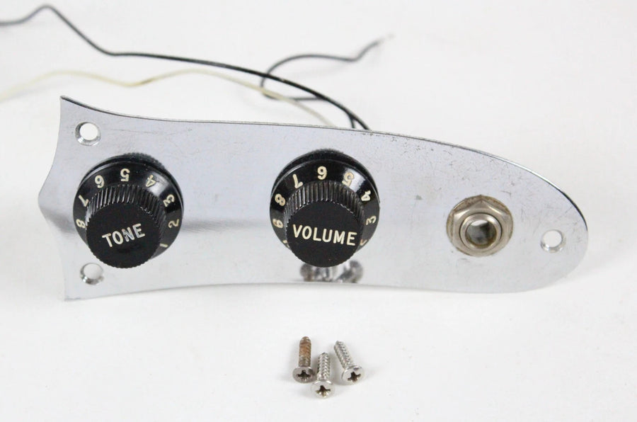 1976 Vintage Fender Mustang Control Plate ~All Original~ CLEAN USA 1970s