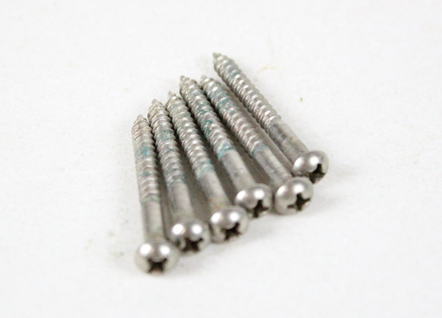 1960s-1970s Vintage Fender Stratocaster CBS-Era Strat Tremolo Bridge Screws Set of 5 USA