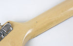 1977 Vintage Fender Musicmaster Guitar Olympic White Blonde All Original ~Beautiful Checking~ USA 1970s CBS