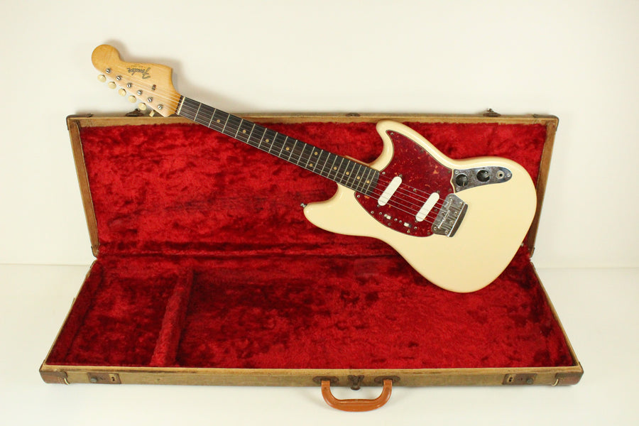 1964 Vintage Fender Duo-Sonic Professionally Refinished White Brazilian Rosewood ~CELAN~ +OHSC USA 1960's Pre-CBS L-Series
