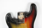 1977 Vintage Fender Precision Bass Lefty Sunburst Ash BODY Left-Handed 1970s USA PBass w/Original Bridge