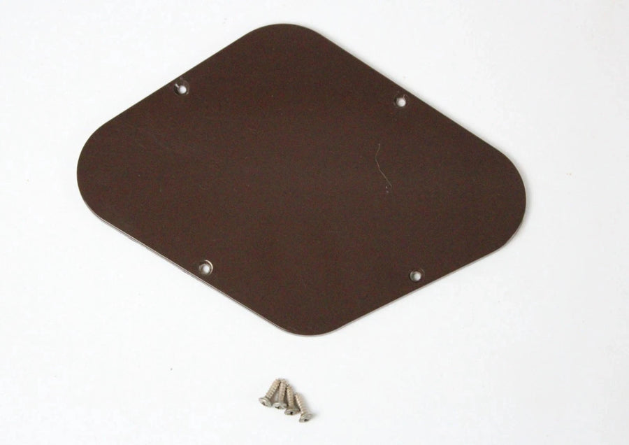 1986 Gibson Les Paul Brown Cavity Back Cover w/Original Screws USA 1980s