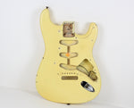 1992 Vintage Fender Stratocaster 1962 AVRI '62 Reissue Olympic White Relic BODY USA Strat