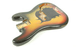 1969 Vintage Fender Precision Bass PBass Alder 4-Bolt Sunburst BODY USA 1960s Early-CBS ~COOL Design~