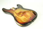1976 Vintage Fender Precision Bass 4-Bolt Ash Sunburst BODY PBass ~KILLER PLAYWEAR~ 1970s USA