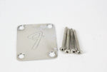 1977 Vintage Fender Precision Bass/Jazz/Telecaster Bass NECKPLATE USA 4-Bolt 1970s w/Original Screws