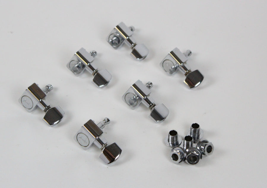 2002 Fender American Standard Stratocaster Schaller Staggered Logo Tele Strat Tuners Tuning Pegs USA
