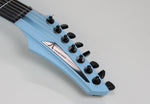 Aristides 070R 7-String One-Piece Arium Body/Neck Light Blue Raw Richlite Black Fretboard USA