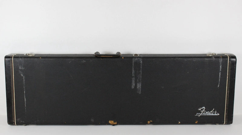 1972-1974 Vintage Fender Jazz Bass/Precision Bass/Telecaster Bass Hardshell CASE ~Black Tolex w/ Orange Interior~ 1972,1973,1974 1970s USA