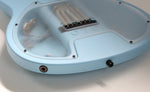 Aristides 070R 7-String One-Piece Arium Body/Neck Light Blue Raw Richlite Black Fretboard USA