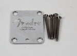 2002 Fender American Standard Stratocaster USA Chrome Corona Neck Plate w/Original Screws