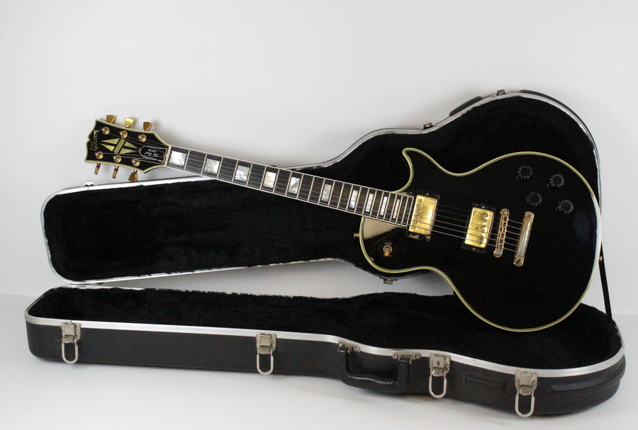 1981 Vintage Gibson Les Paul Custom Ebony Re-Fin 1980s Fretless Wonder USA