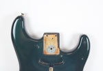 1974 Vintage Fender Stratocaster Hardtail Body ~Teal/Grean Refin~ CBS 1970s USA Strat